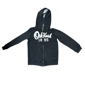 OshKosh B'gosh Charcoal Zip-Up Hoodie
